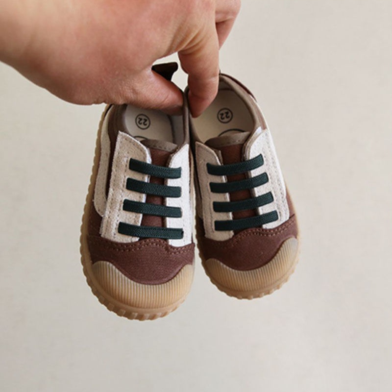 Giày Thể Thao Vải Canvas Đế Mềm Chống Trượt Thời Trang Xuân Thu Cho Bé Trai 3-7 Tuổi