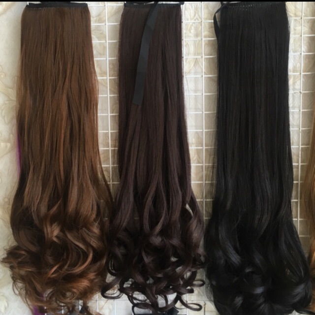 Tóc cột xoăn đuôi 60cm
