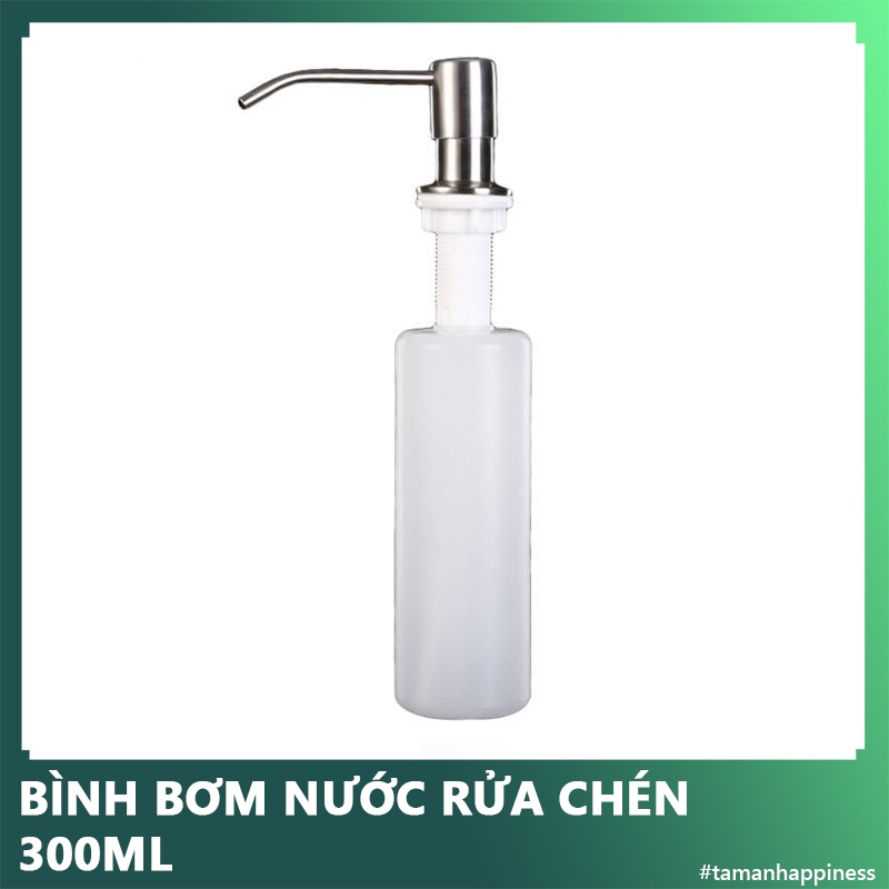 Bộ Vòi Bơm Hút Nước Rửa Chén Gắn Bồn Rửa Tự Bơm Hút Dầu Rửa Bát Với Bình Chứa 300ml - 2081