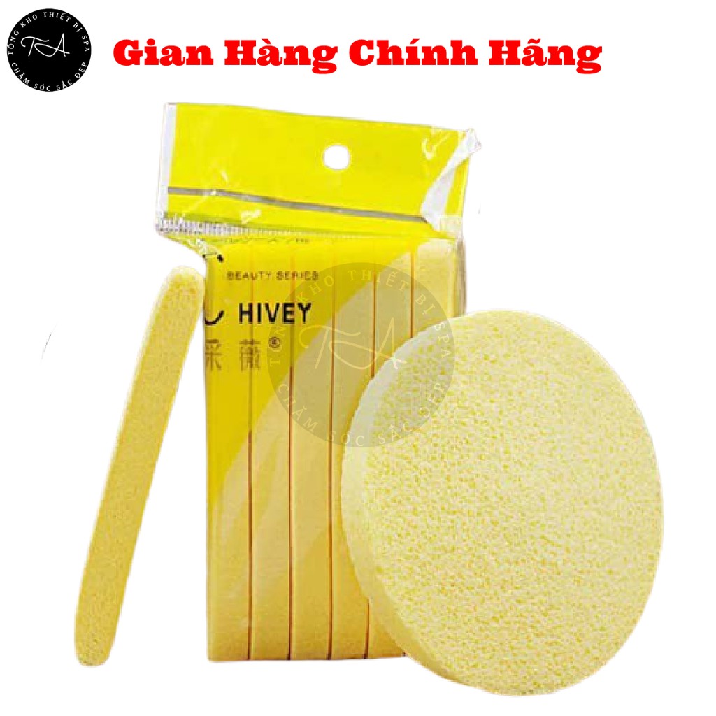 Bông Mút Bọt Biển Chivey Chính Hãng Rửa Mặt gói 12 miếng