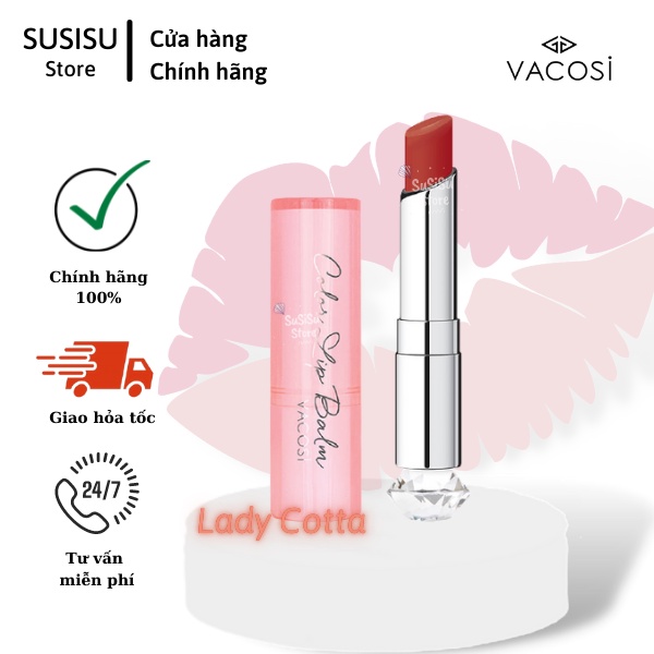 Son dưỡng môi VACOSI COLOR LIPBALM - SON DƯỠNG CÓ MÀU VACOSI