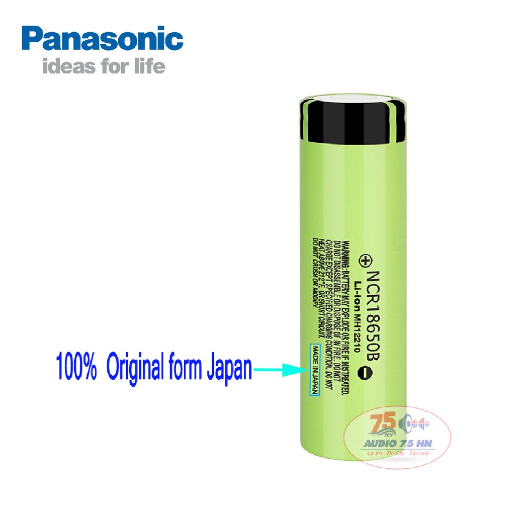 CELL PIN PANASONIC NCR18650B - DUNG LƯỢNG 3400MAH 3.7V DÒNG XẢ 5C