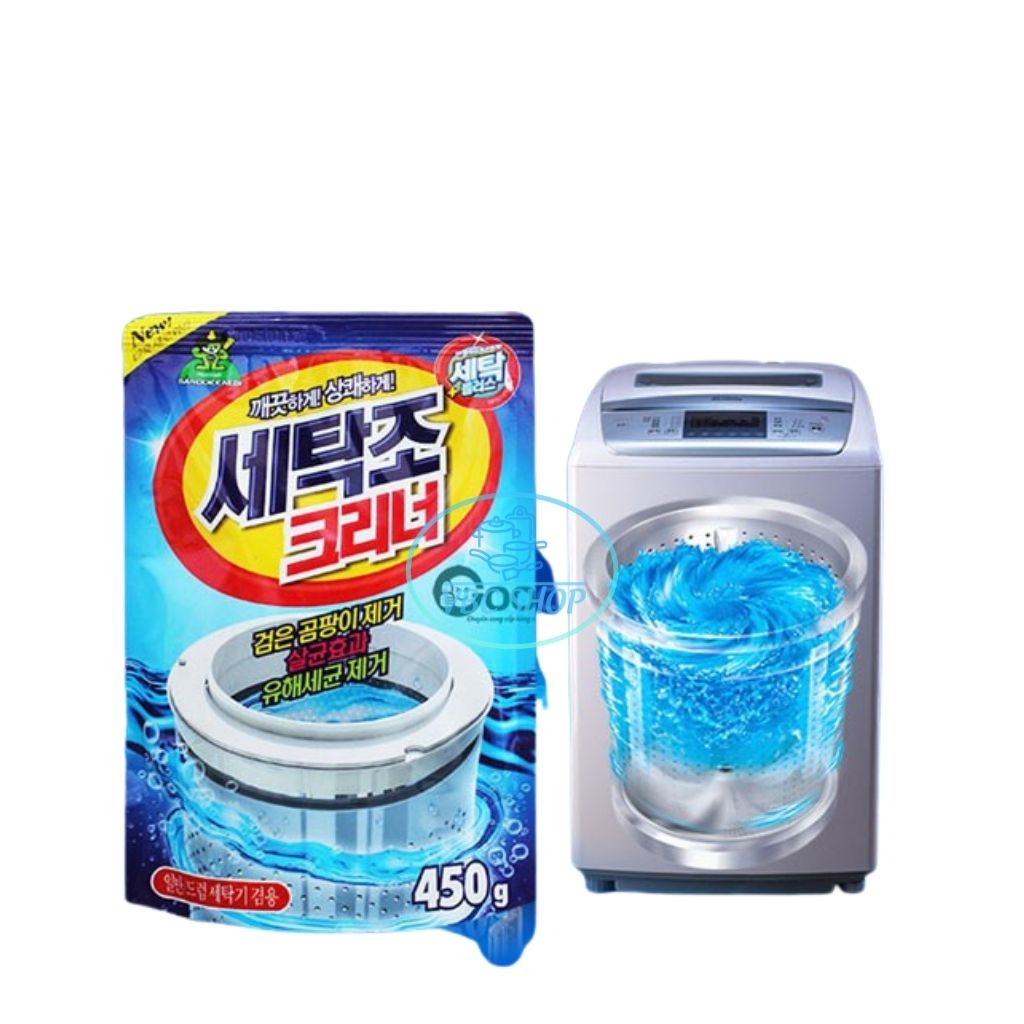 Bột Tẩy Vệ Sinh Lồng Máy Giặt Tiện Lợi, Bột Vệ Sinh Máy Giặt Hàn Quốc