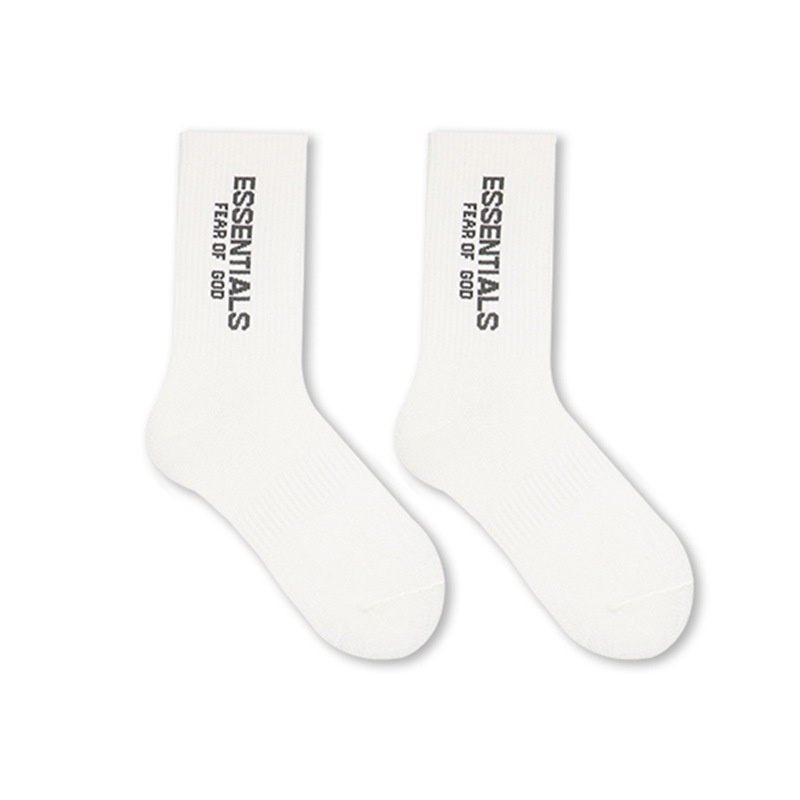 [ Hype Sneaker ] Phụ kiện giày sneaker trend : Tất cổ cao Essential Fear Of God ( FOG ) logo Essential đứng .