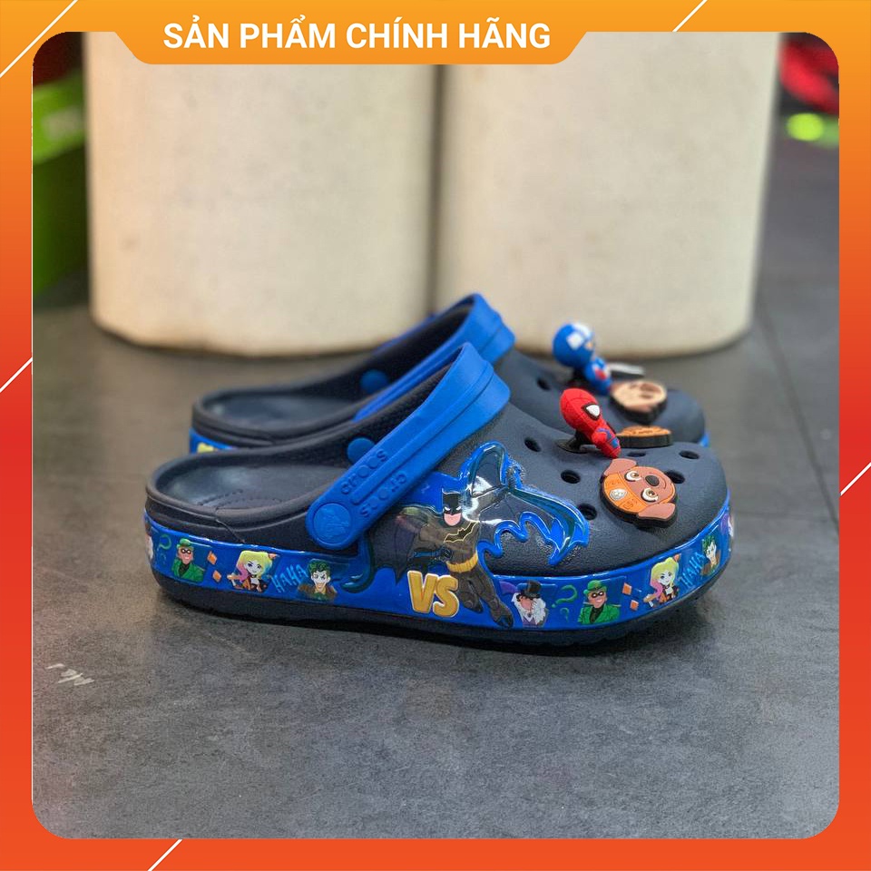 Giày Dép Crocs Trẻ Em Bat Man Band Chính Hãng Size 24  Đến 35 - Sấu Vui Vẻ - BAM