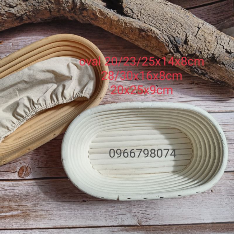 Rổ mây ủ bánh mì hình tròn đường kính 18cm, 20cm, 23cm, có vải lót đi kèm (hàng đẹp loại 1 xuất khẩu) | BigBuy360 - bigbuy360.vn