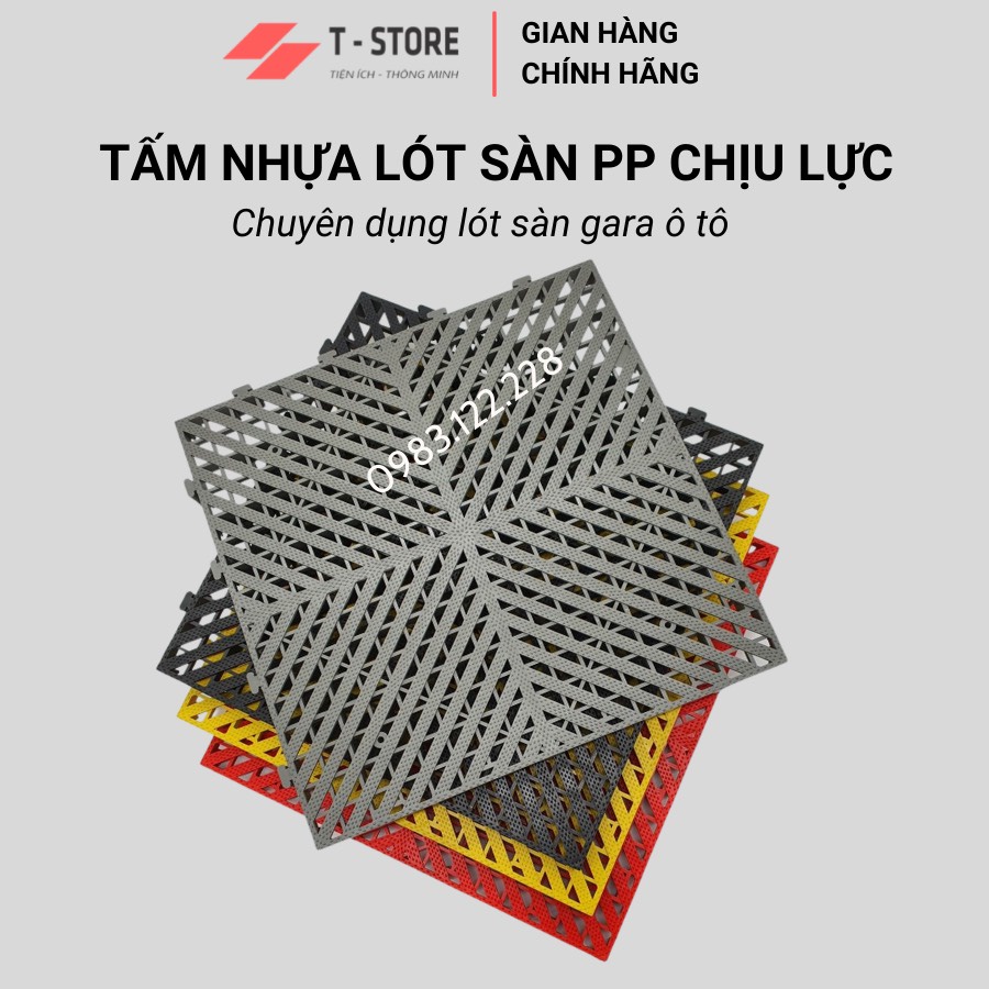 Tấm Lót Sàn Nhựa PP Cao Cấp Dành Cho Gara, Tiệm Rửa Xe, Tiệm Sửa Xe, Trung Tâm Chăm Sóc Xe Chuyên Nghiệp