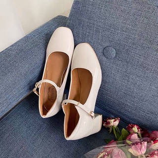 Giày búp bê da bóng 3.5cm (Ảnh thật)