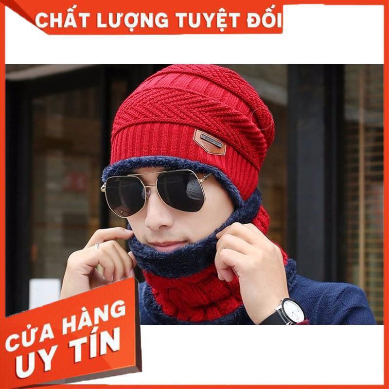 Mũ len kèm khăn cho nam đẹp - Thingkids