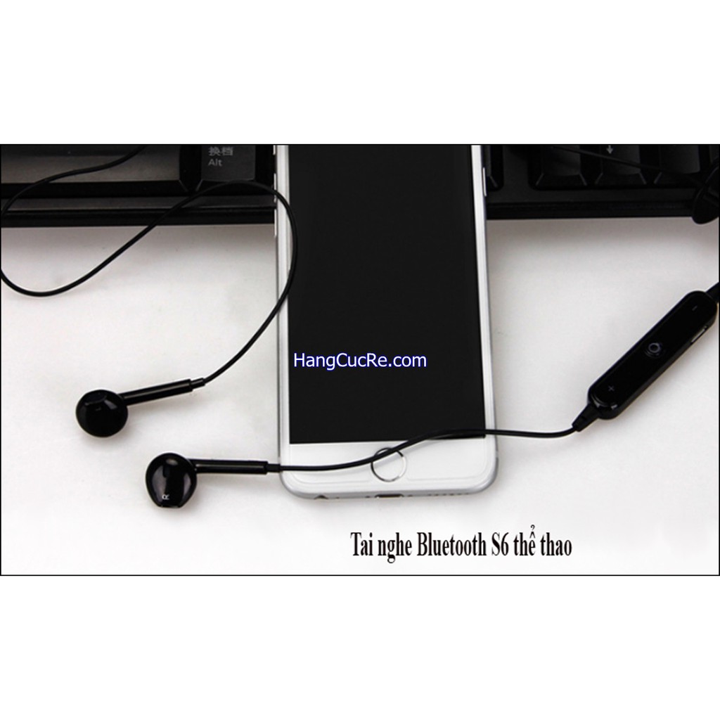 Tai nghe bluetooth 2 tai S6 có mic đàm thoại