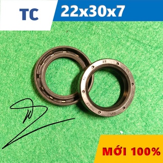 Phớt chặn dầu tc 22x30x7 ( phớt dầu / chắn dầu / lò xo / phớt ben / oil seal tc 22*30*7)