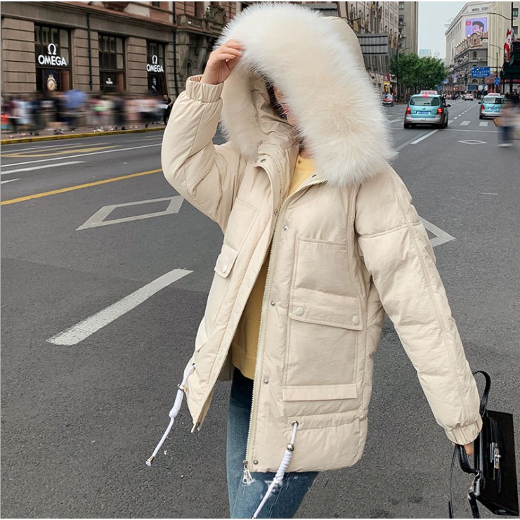 ÁO khoác phao nữ túi hộp