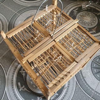 Lồng bẫy chim 4 cửa tre