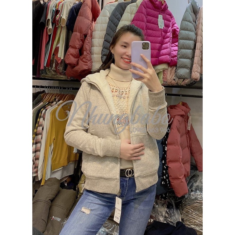 Áo nỉ lót lông cừu nữ Uniqlo | BigBuy360 - bigbuy360.vn