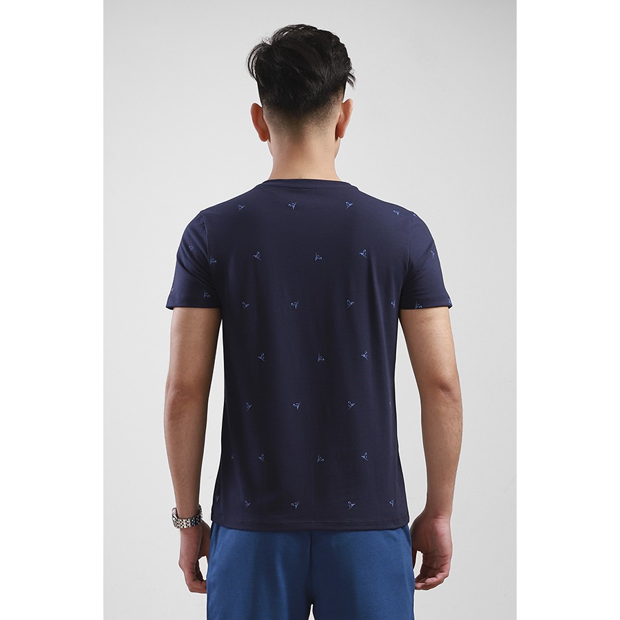 Áo phông không cổ Aristino Ats012s8 màu tím than mới | BigBuy360 - bigbuy360.vn