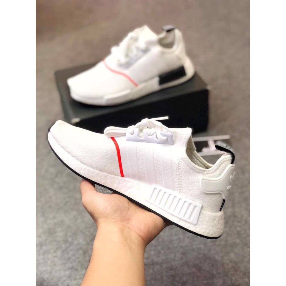 Giày sneaker NMD R1 White Solar Red