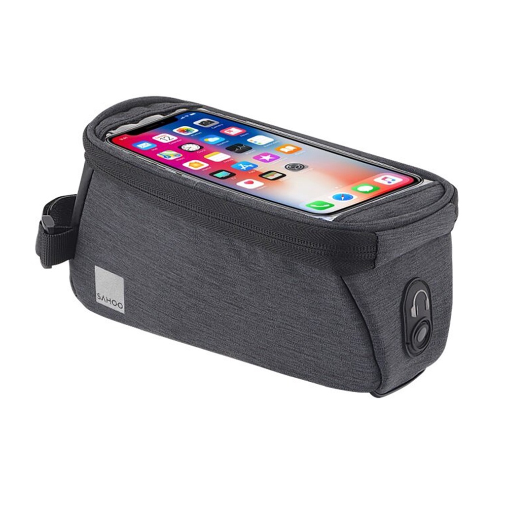 Túi gắn ống ngang dành cho xe đạp tương thích với điện thoại cảm ứng Sahoo Urban Smart Phone Top tube bag