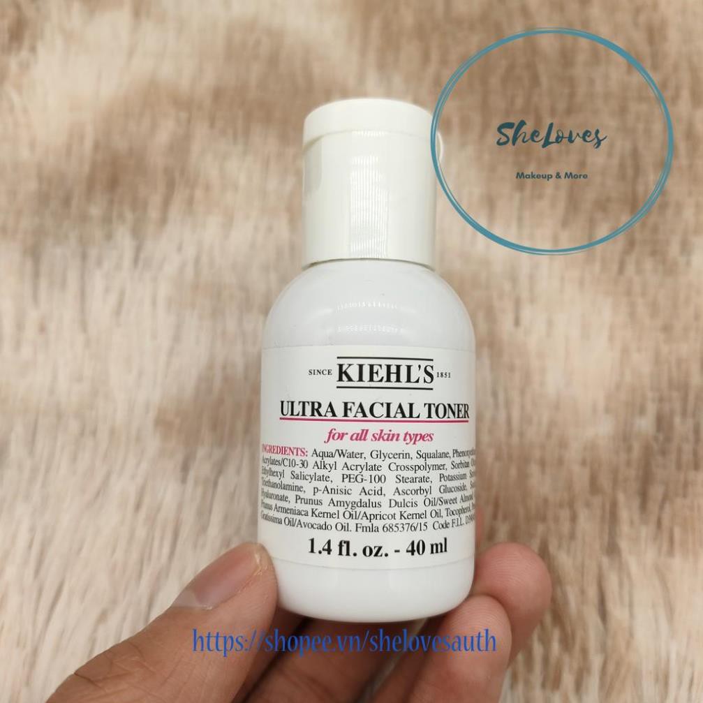 Toner cấp ẩm chuyên sâu Kiehls ultra facial mini 40ml