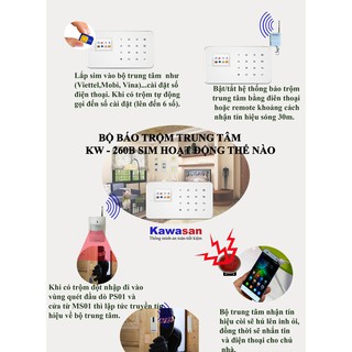 Báo cháy báo trộm KAWA KW-260B SIM