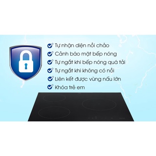 [HÀNG CHÍNH HÃNG]Bếp từ 3 vùng nấu lắp âm Electrolux E6203IOK