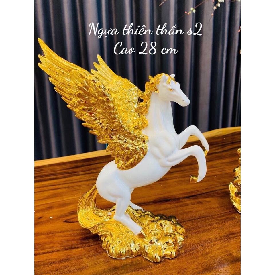 Quà tặng tân gia . Quà tặng sếp. tượng phong thủy khảm vàng công nghiệp . tượng ngựa phong thủy.