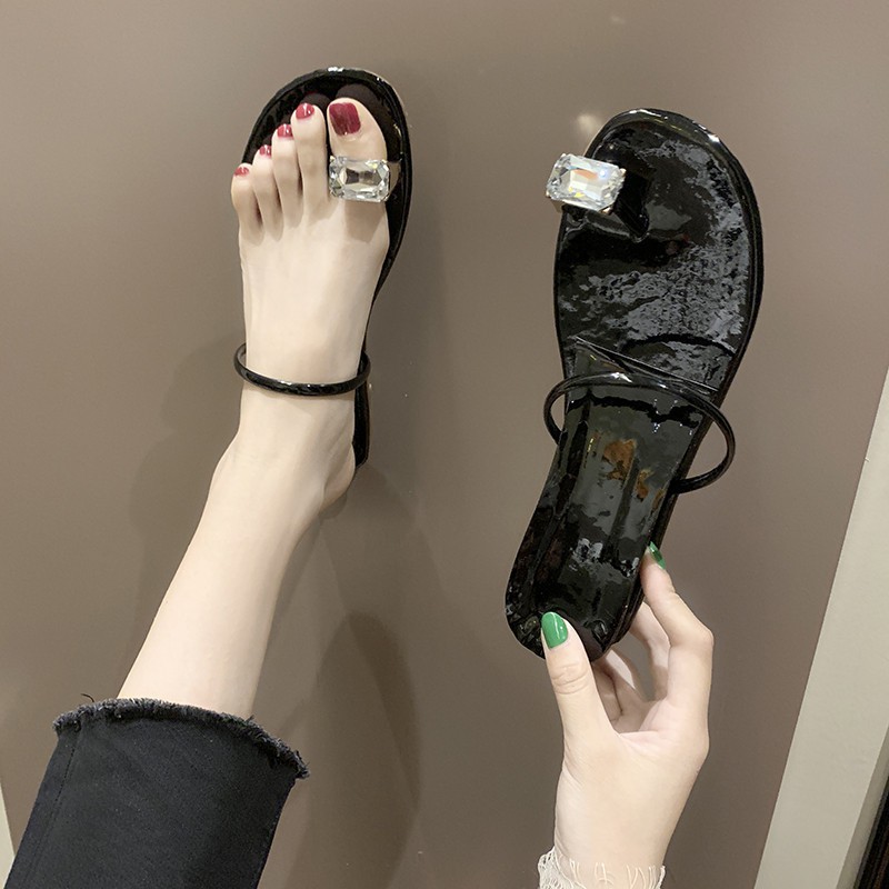 Dép hè nữ xỏ ngón đính đá