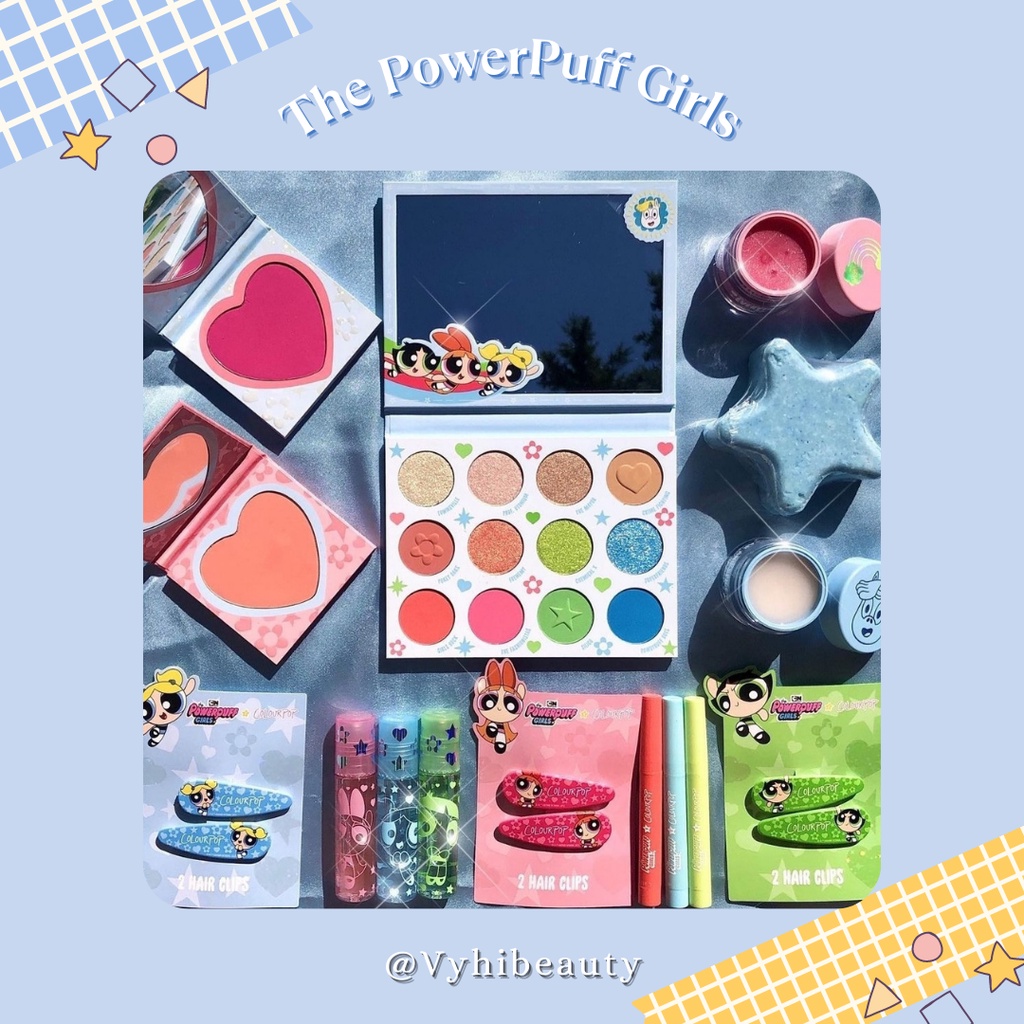 Bảng mắt Colourpop PowerPuff Girls kèm gương