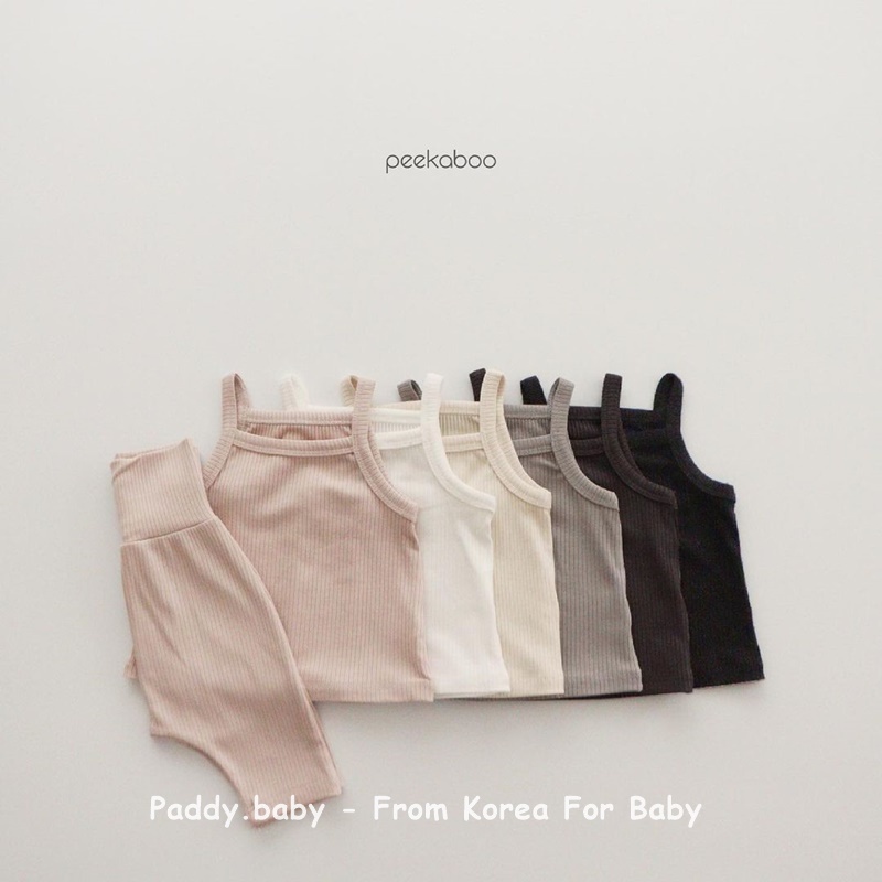 Bộ thun lạnh Anna Peekaboo Hàn Quốc 2021 cho bé - made in korea