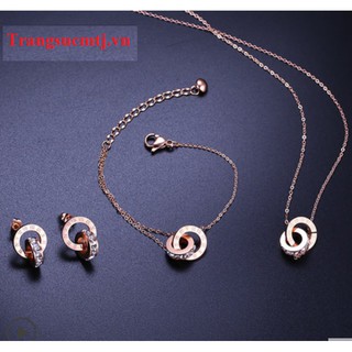 Bộ trang sức titan cao cấp sang chảnh