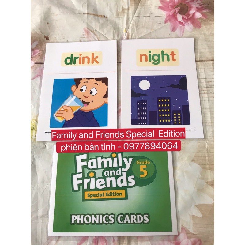 Thẻ Flashcards Từ vựng & phonics - Family and  Friends special phiên bản tỉnh