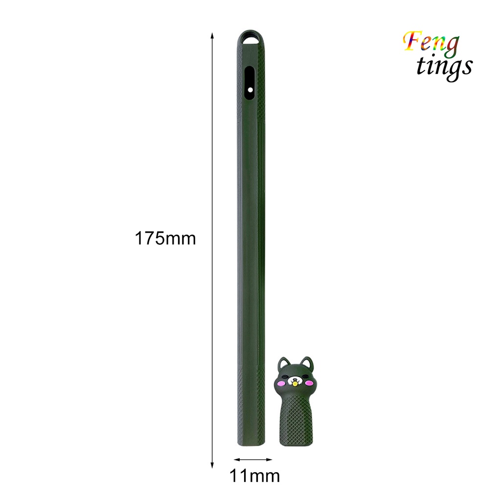 Vỏ bảo vệ bằng silicon mềm chống rơi chống thất lạc cho bút cảm ứng Apple Pencil 2