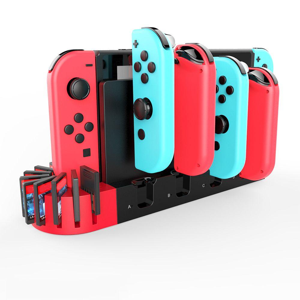 MYRONGVN Đế Sạc 4 Cổng Cho Tay Cầm Chơi Game Nintendo Switch