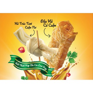 { SALE221 }  Hủ trúc cuộn nơ - Tàu Hũ Ky cuộn nơ,Fresh Soy Knot Malaysia,Thực Phẩm Thuần Ch