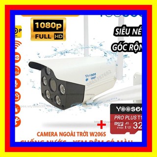 Camera IP YooSee Ngoài Trời FHD 1080 Tiếng Việt + Thẻ Nhớ 32Gb Yoosee (giá khai trương)