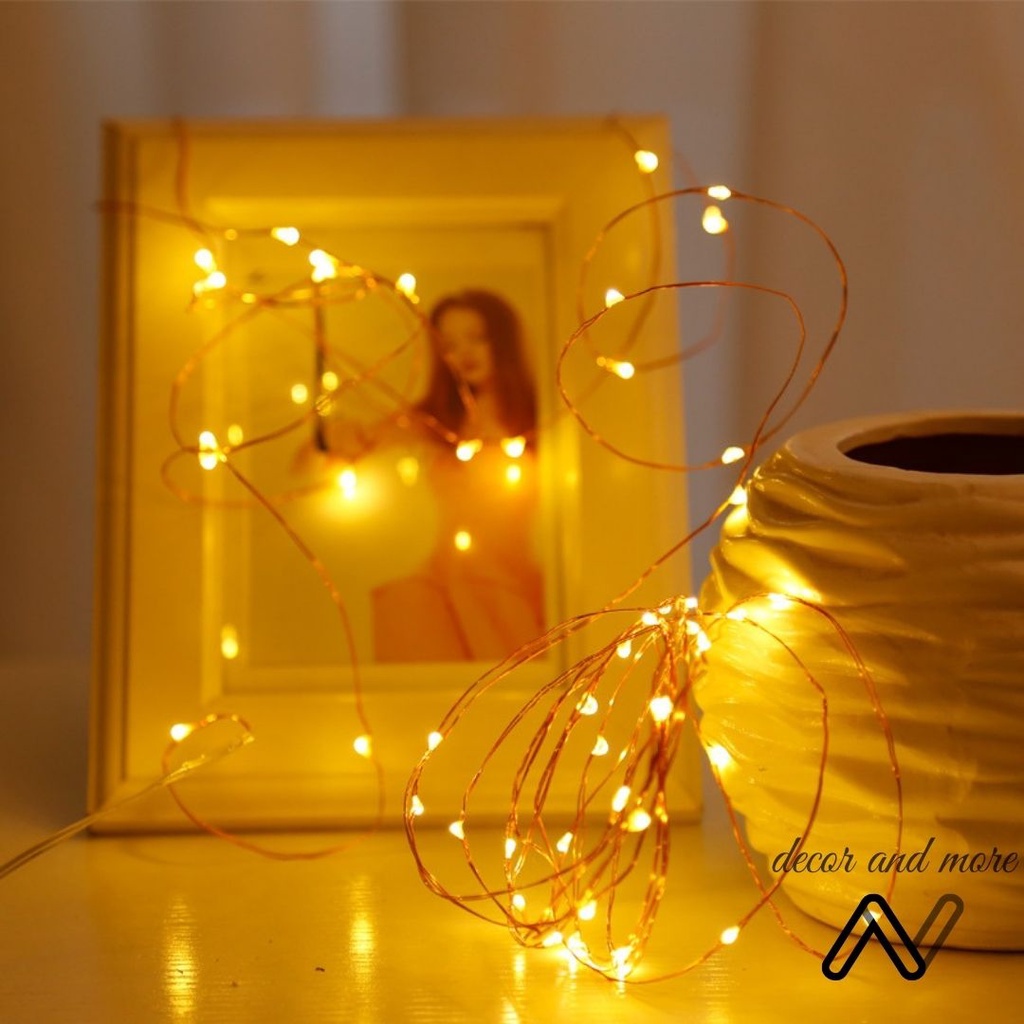 Dây đèn LED đom đóm AN DECOR fairylight, trang trí dài 1-2m