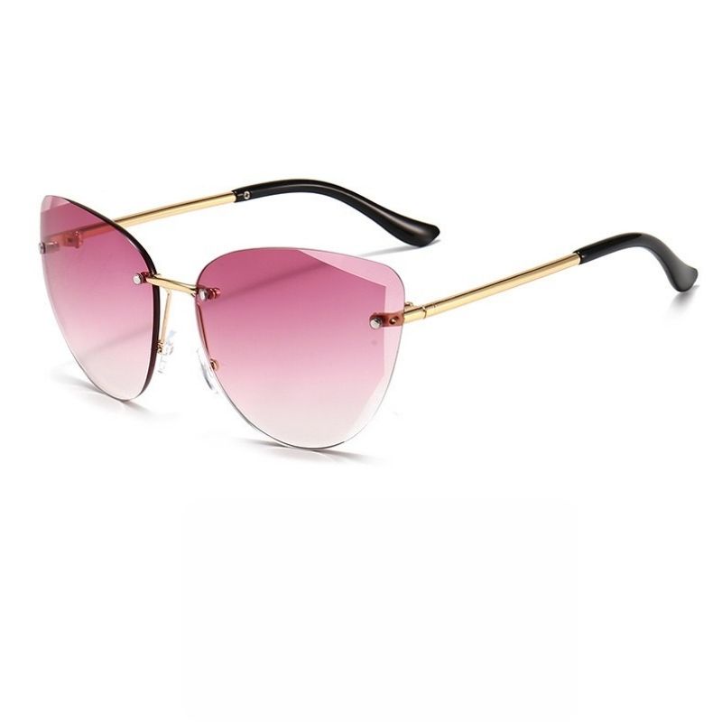 Kính Mát Nữ Thời Trang Cao Cấp Cắt Tỉa Đa Giác Mới Phiên Bản Hàn Quốc Chống Nắng UV400 Thiết Kế Trẻ Trung Năng Động