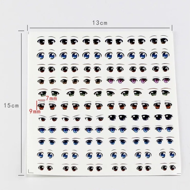 Freeship 99k TQ_Mắt dán búp bê & thú len