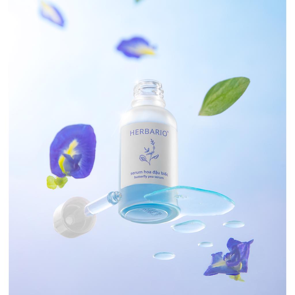 Serum hoa đậu biếc Herbario 30ml tinh chất dưỡng da ngăn ngừa lão hoá - Herbario Thuần Chay