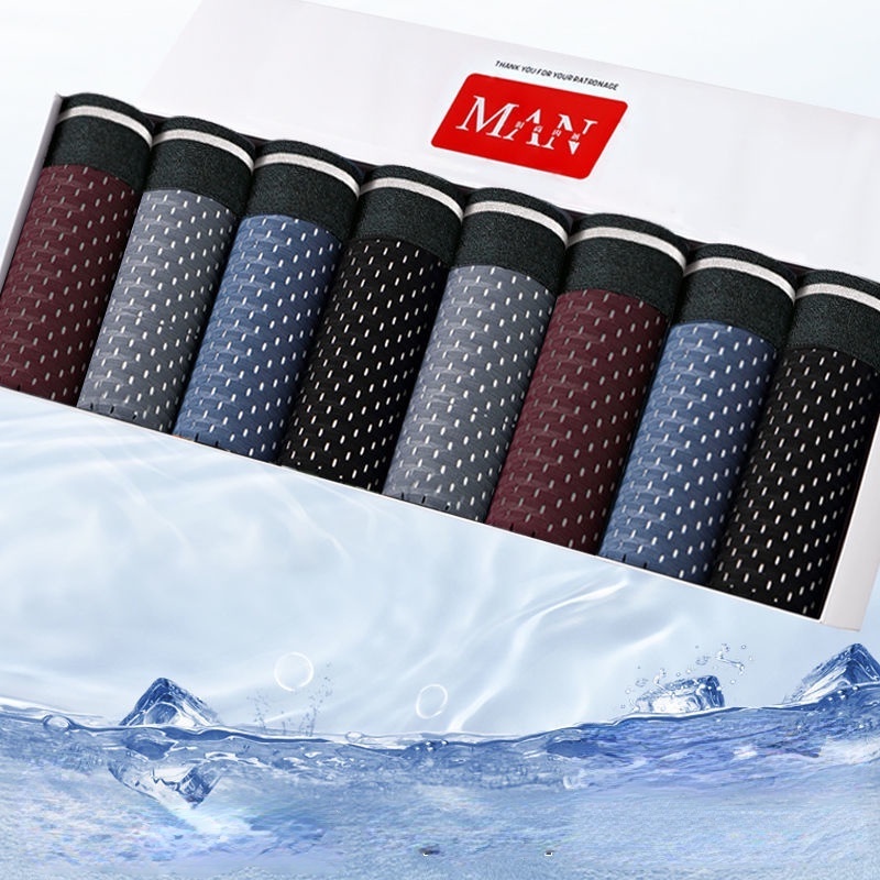 Quần lót nam dạng lưới thoáng khí màu sắc đơn giản size L-5XL