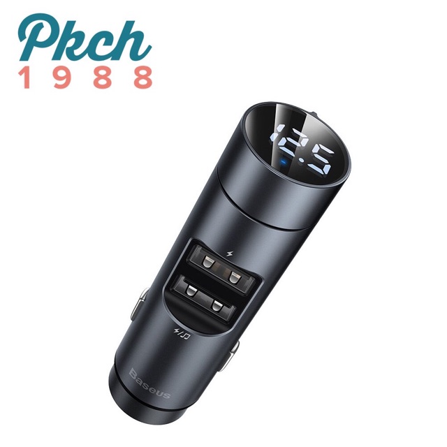 Baseus BS-01 - Tẩu sạc nhanh 3.1A kèm chức năng phát Mp3 - tích hợp cắm usb