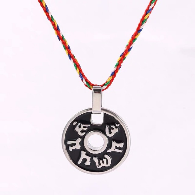 Mặt dây chuyền khắc chú Om Mani Padme Hum HAME172