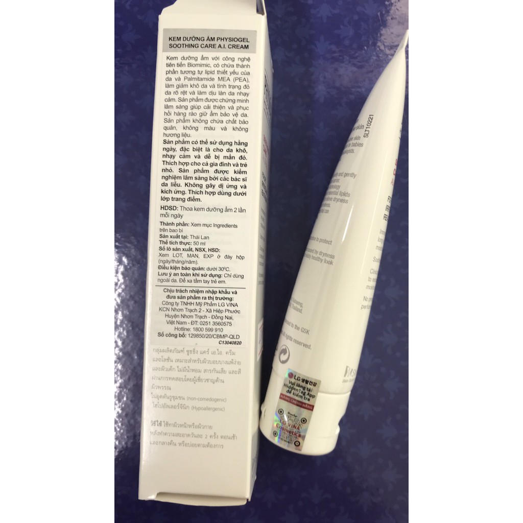Physiogel Kem dưỡng Ẩm Cho Da  Soothing Care A.I Cream 50ml | BigBuy360 - bigbuy360.vn