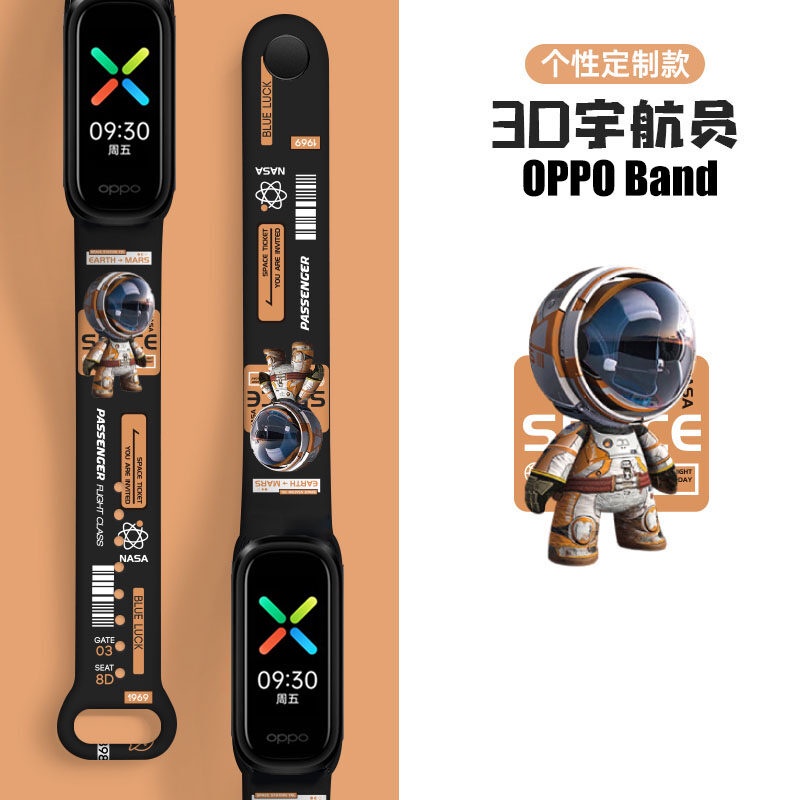 Dây Đeo Silicon Họa Tiết Hoạt Hình Thời Trang Cho OPPO Band B1