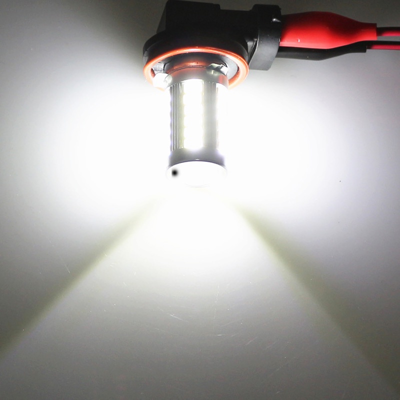 Đèn sương mù ô tô, đèn gầm ô tô LED chuôi H8, H11, 9005, 9006, chip 5630, 33 mắt