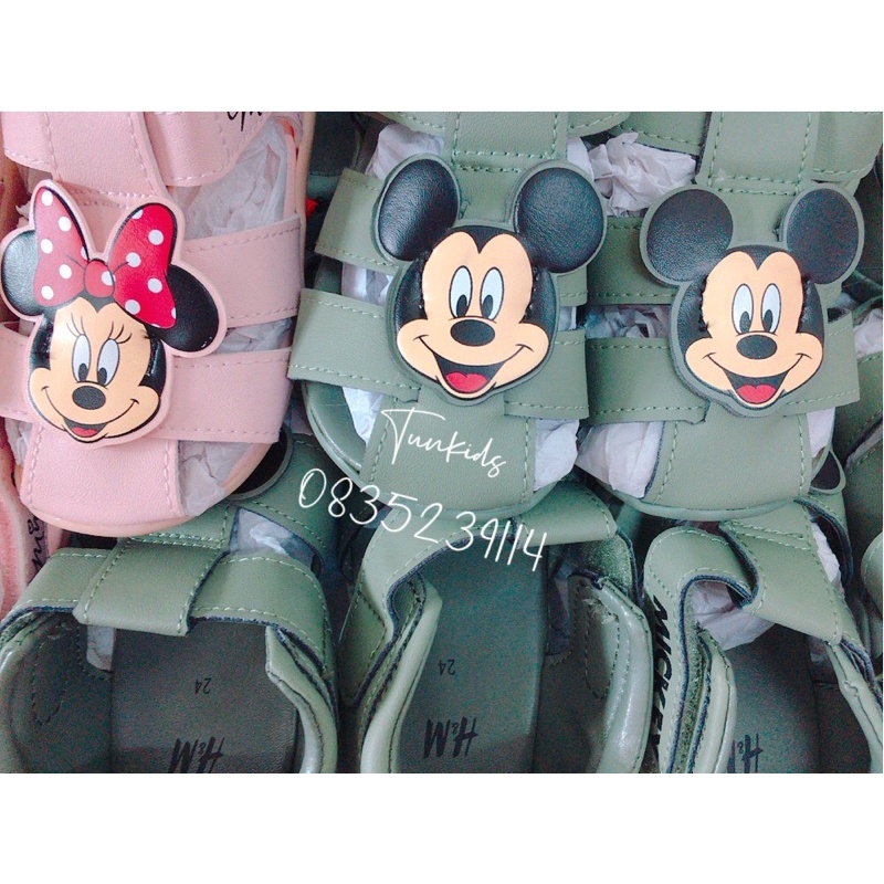 Sandal Hm Mickey cho bé trai bé gái