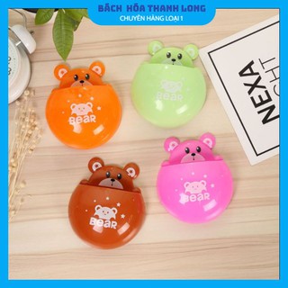 Hộp Đựng Bàn Chải ❤️FREESHIP ❤️Hộp Đựng Kem Đánh Răng Hình Bọ Cánh Cam, Hình Gấu Dễ Thương [Loại có Khe Thoát Nước]