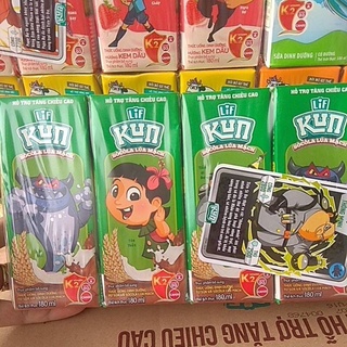 Lốc 4 hộp sữa Kun 180ml