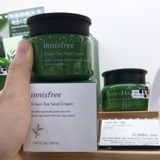 KEM DƯỠNG DA TRÀ XANH INNISFREE GREEN TEA SEED CREAM 50ML - MÃU MỚI NHẤT