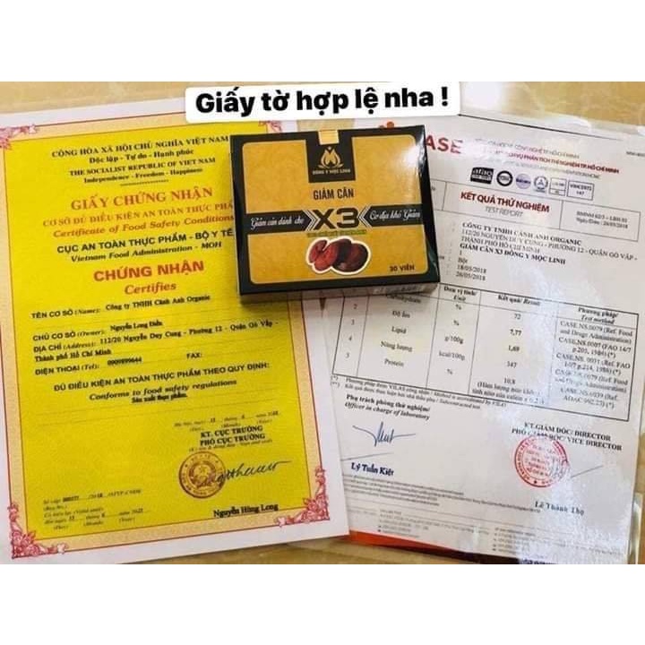 Giảm Cân Slim X3 Đông Y Mộc Linh chính hãng - 8938534398008