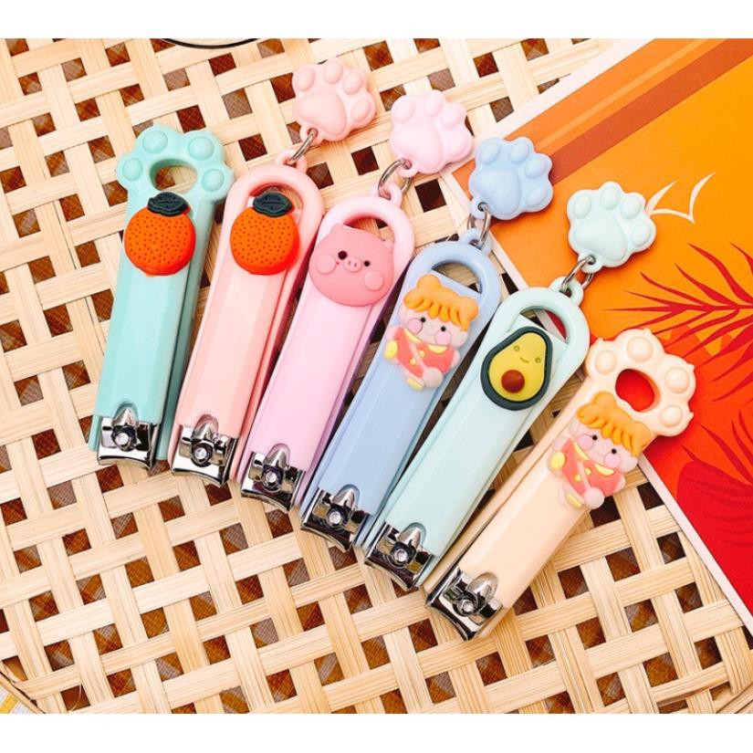 Dụng cụ bấm móng tay thiết kế phong cách hoạt hình dễ thương CÓ MÓC HPK0556 (GIAO NGẪU NHIÊN)